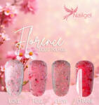  Liquid Polygel FLORANCE 4 darabos kollekció pumpás tégelyben, ajándék effect margarétával