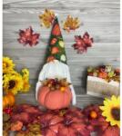 Manóvilág Őszi manó | Zöld Mintás | Textiltök