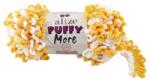 alize Puffy MORE 6560 - sárga, fehér (kétoldalas kötésminta) (8373)