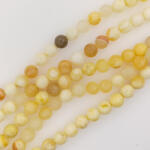  Sárga Jade (2) Ásványgyöngy 6mm