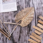 Valex Decor Dekoratív áttört levél, 55cm magas - Arany (AF185-01)