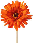 Valex Decor Gerbera selyemvirág szál, magasság: 55cm, virágfej átmérő: 10cm - Sötét narancssárga (AF136-08)