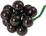 Valex Decor Üveggömb pick, fényes fekete, 2cm-es, 12 db-os köteg (GP-S96)