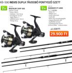 Nevis Dupla Távdobó pontyozó szett 2x 1226-363+ 2x 2545-450 (KB-590)