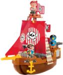Ecoiffier Építőjáték Kalózhajó Abrick Écoiffier 3 figurával 18 hó-tól (ECO3023)