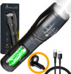 EXTRALINK EFL-1031 Odin, LED zseblámpa, újratölthető akkumulátor, 10W, 400lm