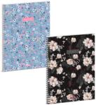 Ars Una Flowery-mix A/4 spirálfüzet-vonalas (53894243)