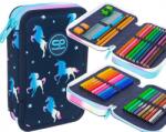 COOLPACK Jumper 2 - Blue Unico unikornisos 2 emeletes töltött tolltartó (F066670)