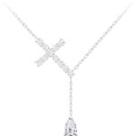 Preciosa Ezüst nyaklánc Kereszt Shiny Crossköbös cirkónium kövekkel Preciosa 5301 00