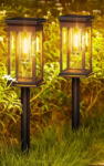 Rovo Set 2 lampi solare LED Rovo XHL-652, lumina alb cald (XHL-652) - dwyn