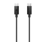 Spigen ESSENTIAL EB6010CC adatkábel (Type-C - Type-C, 60W, PD gyorstöltő, 100cm) FEKETE (ACA08718) (ACA08718) - aqua