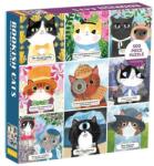 Galison 500 db-os puzzle - Bookish Cats (64905) (64905)