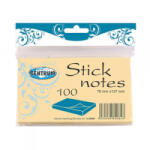 Centrum Öntapadós jegyzettömb 127x76 mm 100 lapos sárga (80084) (80084)