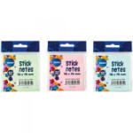 Centrum Öntapadós jegyzettömb Stick Notes 76x76 mm, 100 lapos, 3 féle pasztel szín (80982) (80982)