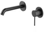 AREZZO design Falba süllyesztett csaptelep, Arezzo design Nova mosdó csaptelep, szálcsiszolt gun metal AR-2103GM - zuhanykabin