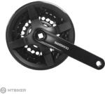 Shimano FC-TY301 hajtómű, 175 mm, 3x8, 42/34/24T, láncvédő nélkül, OEM