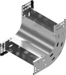 BAKS 130968 LUNJ150H60 Kábeltálca sarokidom 90 fokos függőleges 60x 150 mm univerzális, fedéllel, villamos kábelek nyomvonalvezetéséhez (130968)