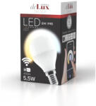 Delux LED kisgömb 5, 5 W E14 470 lm 2700-6500 K fényforrás 270fok Ra80 CCT, Wi-fi szabályozható fényerő (DEL1631)