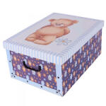 Miss Space Tárolódoboz MAXI 51x37x24 cm Maci kék (7019) (7019)