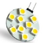 Daniella deLux LED G4 1, 8W 130lm 4000K semleges fehér fényforrás 180fok Ra80 12V AC/DC (9db SMD5050 led) DEL1141 deLux (DEL1141)