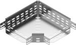BAKS 166230 KKJ300H60 vízszintes sarokidom sarokösszekötővel 60x 300 mm 90 fokos összekötőelem, kábelvezetési elemek csatlakoztatásához (166230)