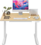 SENSE7 Newai állítható magasságú elektromos íróasztal, 120x60cm, bézs (13258022)