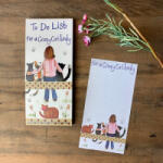 Alex Clark To Do jegyzettömb , 100db mintás oldal, 22, 5x10 cm, hátoldalán mágnes, crazy cat lady (MNP27) (MNP27)