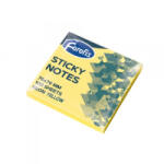 Forofis Öntapadós jegyzettömb 76x76 mm 80 lapos neon sárga (91025) (91025)