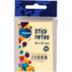 Centrum Öntapadós jegyzettömb Stick Notes 51x76 mm, 100 lapos, pasztel sárga (80081) (80081)