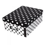 Miss Space Tárolódoboz MAXI 51x37x24 cm pöttyös fekete (7080) (7080)