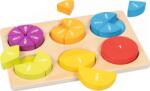 Goki Puzzle din lemn Goki - Fracții (59960) Puzzle