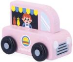 Janod Mașinuță din lemn Janod Cross Roads - Camion cu mâncare (J05915)
