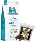 Brit BRIT CARE Gabonamentes felnőtt lazac 12kg + WILD FARM nyúl fogászati tubus 500g kutyakaják