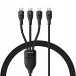 Baseus Cablu de Date USB-C la 2x USB-C, Lightning, 100W, 480Mbps, 1.5m - Black (P10377502111-00) - pcone
