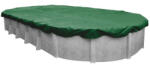  Téli védőtakaró, Supreme PE, ovális fémpalástos medencékhez, 4.5 x 9.0 m, zöld (AS-173006)