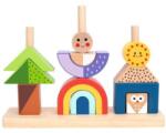 Tooky Toy Tooky Toy: Jucărie Montessori din lemn - Excursie zi și noapte (TH376)