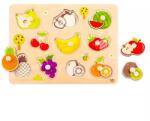 Tooky Toy Puzzle siluetă din lemn: Fructe (TY854) Puzzle