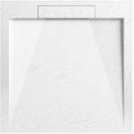 AREZZO design Zuhanytálca, Arezzo design Stone pala hatású, öntött márvány zuhanytálca, fehér 120x90 AR-DYT099LW - mozaikkeramia