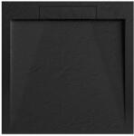 AREZZO design Zuhanytálca, Arezzo design Stone pala hatású, öntött márvány zuhanytálca, fekete 120x90 AR-DYT099LB - mozaikkeramia