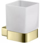 AREZZO design Pohártartó, Arezzo design Mono üveg pohár tartó, szálcsiszolt arany AR-120131BG