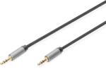 ASSMANN DB-510110-010-S Audio Connection Cable 3.5mm jack to 3.5mm jack 1m Black (DB-510110-010-S) (DB-510110-010-S)