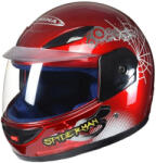 Awina Casca copii integrala, marime 47-48 cm, culoare rosu alb (AJ0417) - mxenduro
