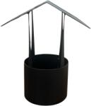  Fekete esővédő sapka (1, 5 mm) 150 mm