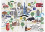 Galison 56931 - London Map - 1000 db-os puzzle (56931)