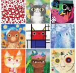 Galison 61072 - Mudpuppy - Artsy Cats - 500 db-os puzzle (61072)