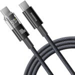 Baseus Cablu de Date cu Afisaj Digital, Type-C la Type-C, 100W, 1m - Display 2 (P10382702121-00) - Cosmic Black (KF2344741) - pcone