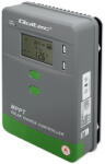 Qoltec Napelem Töltésvezérlő 12V/24V 30A MPPT SOLAR 2xUSB Bluetooth (53662)