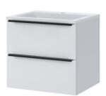 Intenso fiókos fürdőszoba mosdószekrény - 50 cm (magasfényű fehér) - miniwebshop