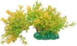 Plantă artificială de acvariu cu frunze și lăstari verzi și galbeni, cu tulpină flexibilă (20 cm; XL)
