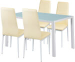 Leziter Liana 4+1 étkező garnitúra bézs (LUAV140W_MDC-001-Beige_4) - stuxi
